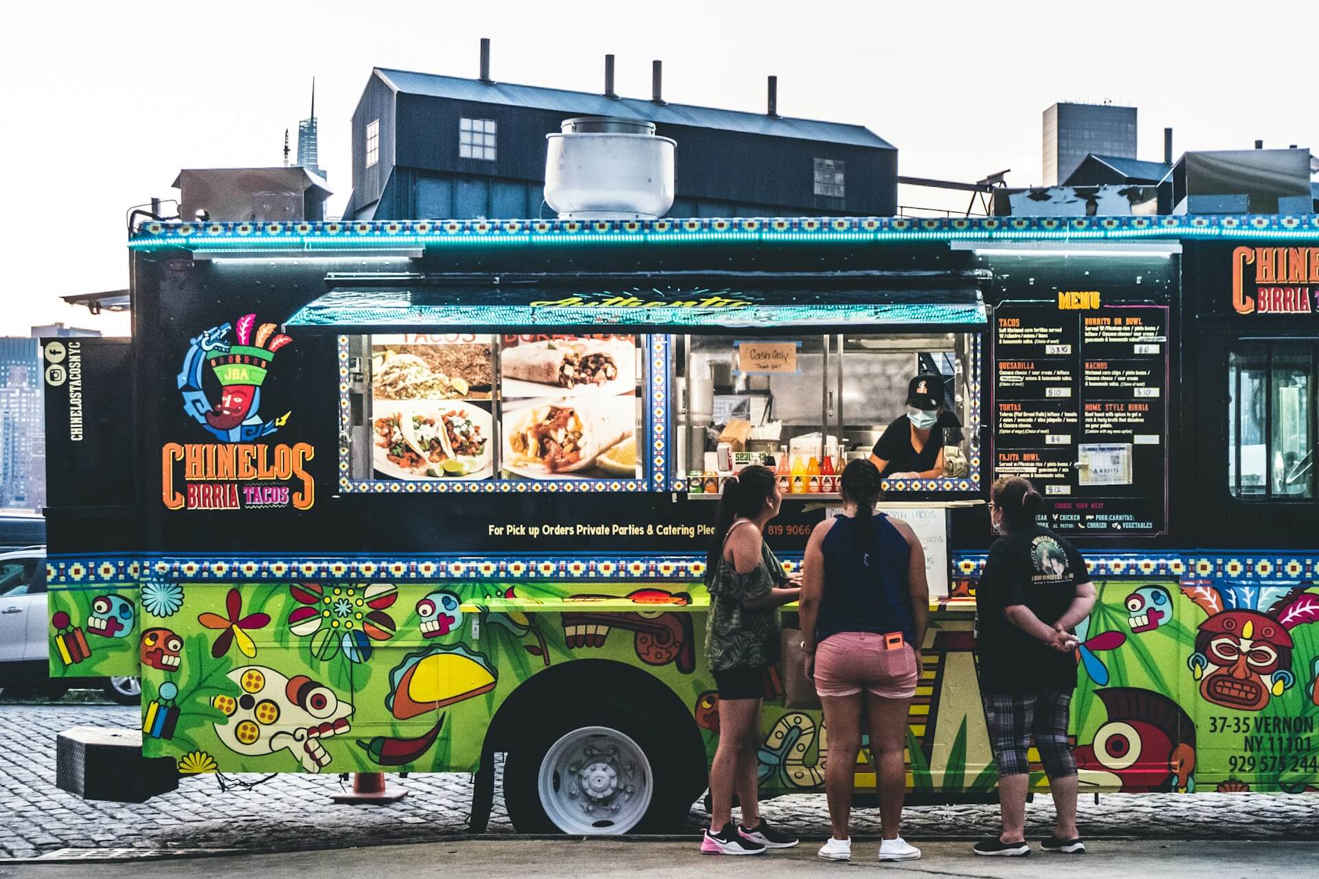 Food catering concession trucks near me