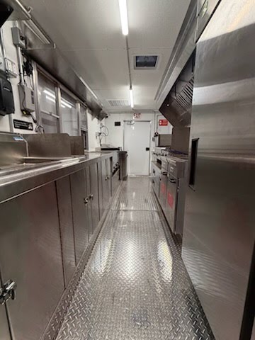 high-end kitchen area food truck
