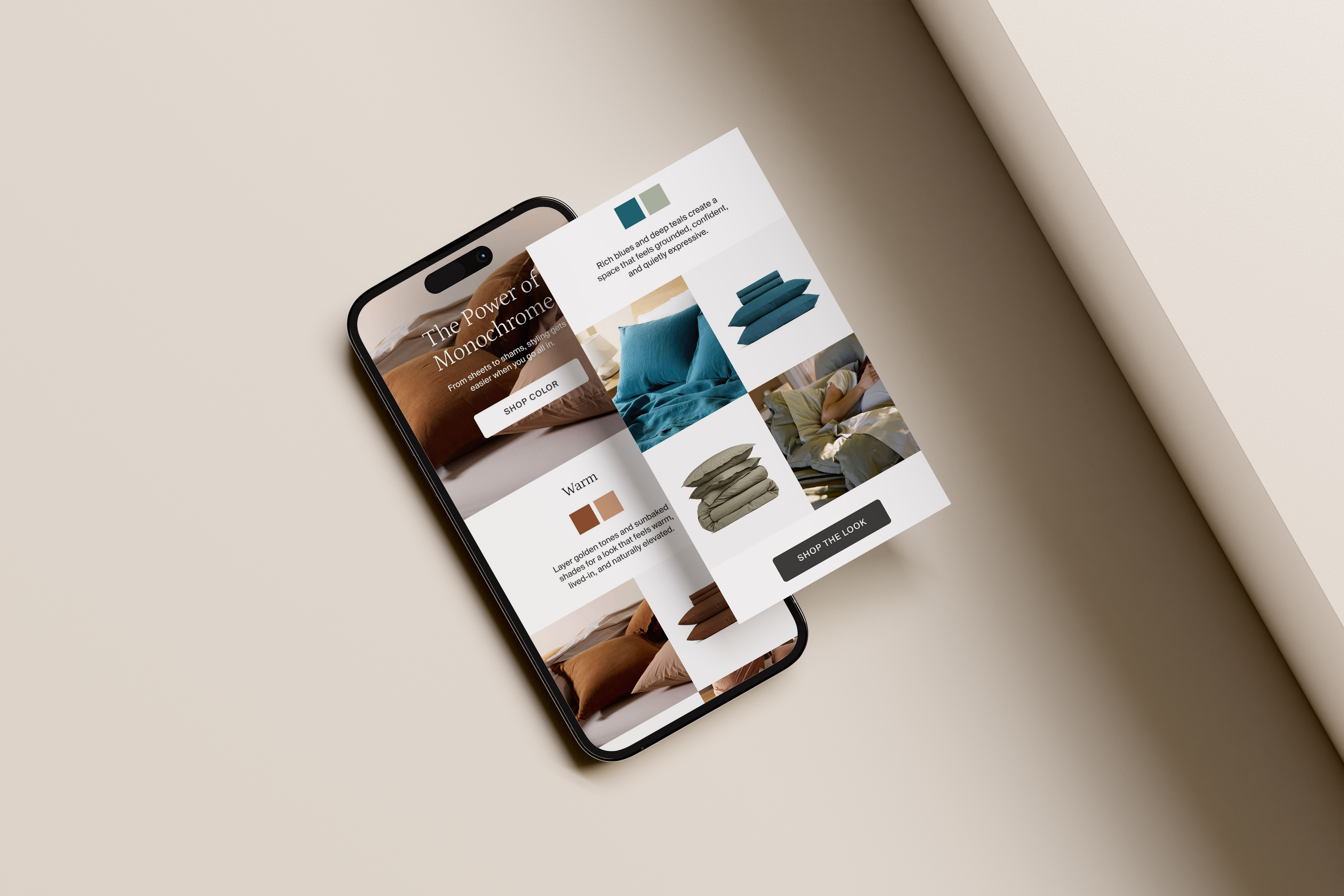 Welcome email example for a fine jewelry brand, featuring press highlights and elegant accessory imagery in a refined, mobile-optimized design.