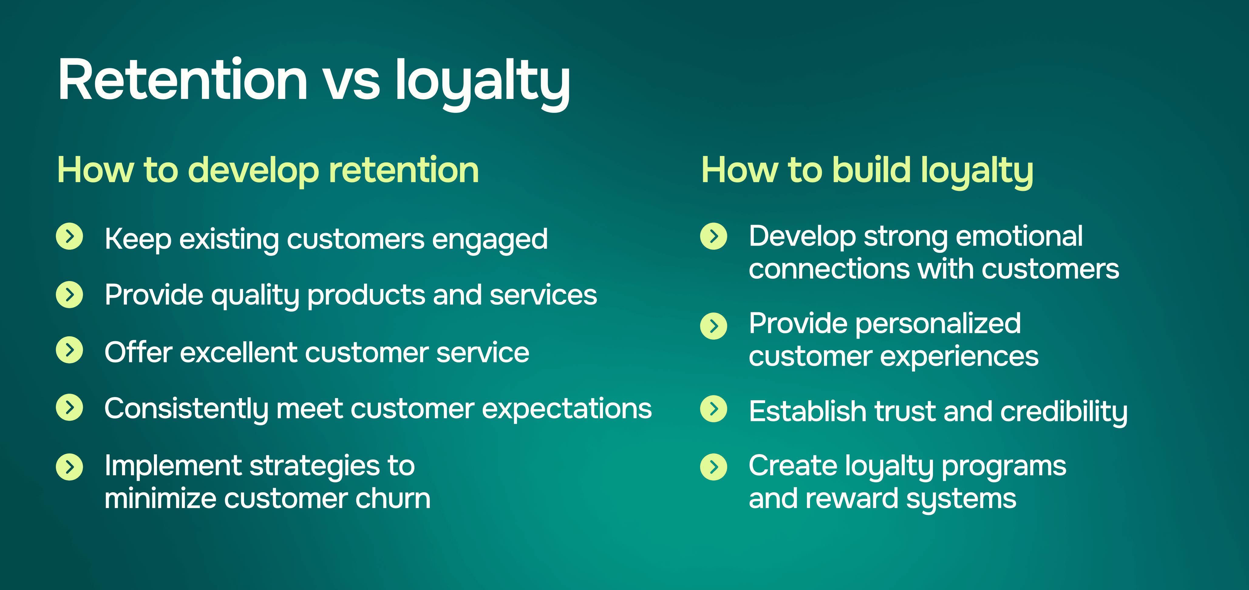 the difference between customer loyalty and customer retention