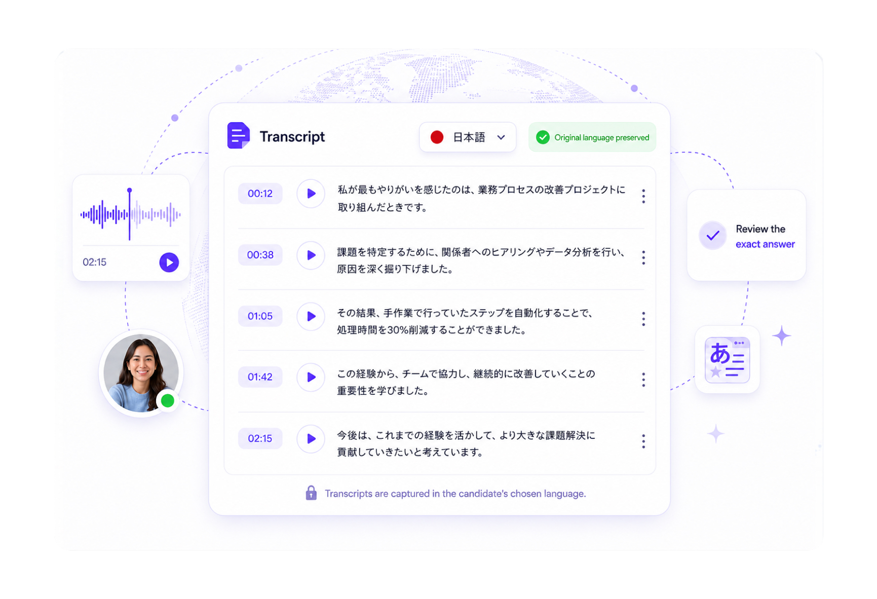 Transcripts in Same-Language