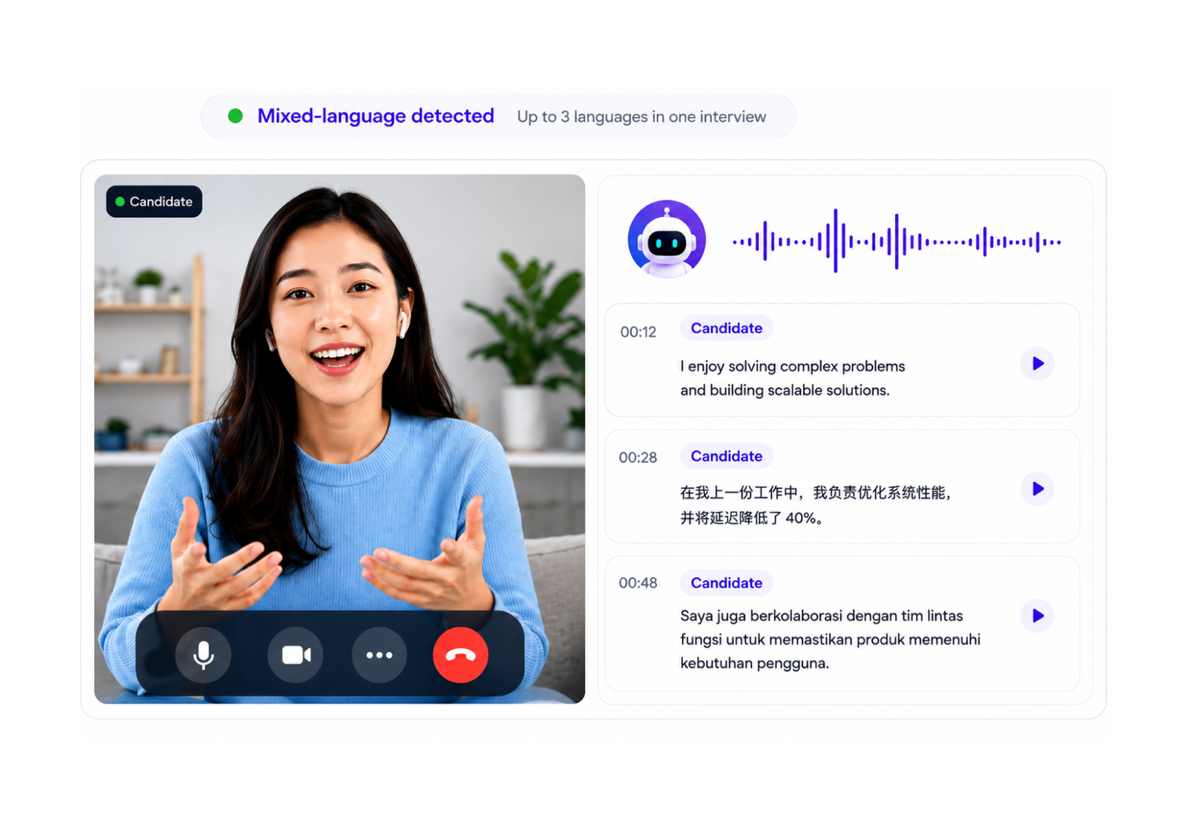 Mixed-Language Responses