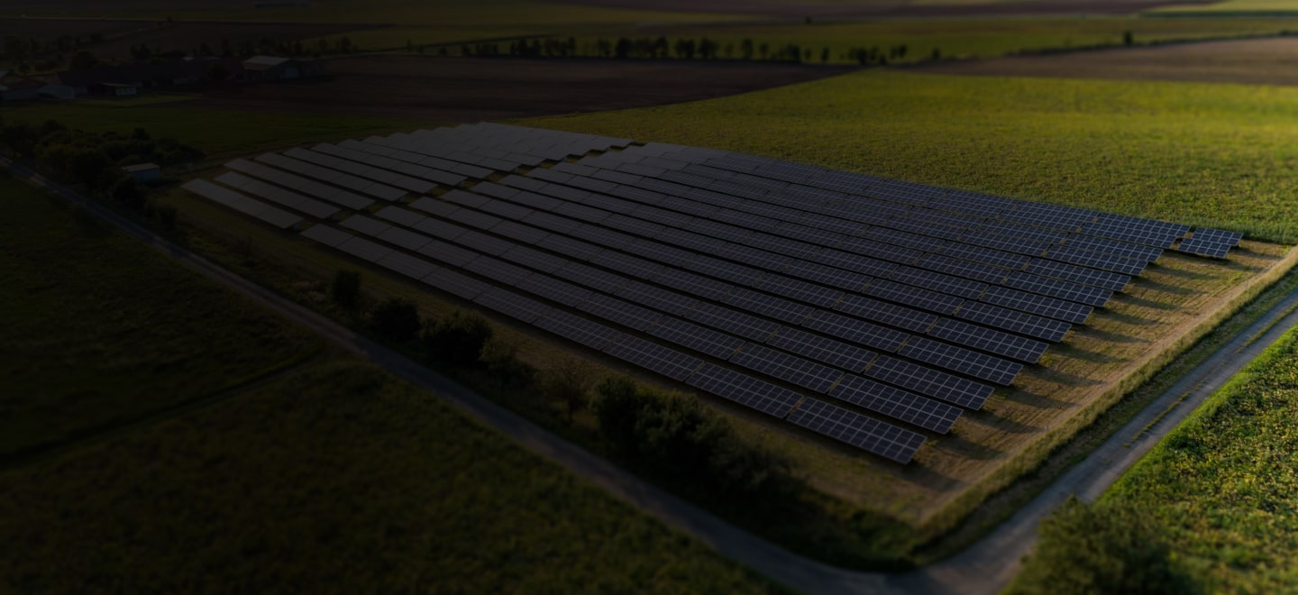 Impianto fotovoltaico in una provincia di Italia