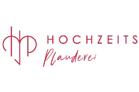 Logo für Hochzeitsplanung mit stilisiertem Herzen und eleganter Typografie