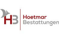 Hoetmar Bestattungen Logo mit grafischem H und Firmenname in Rot