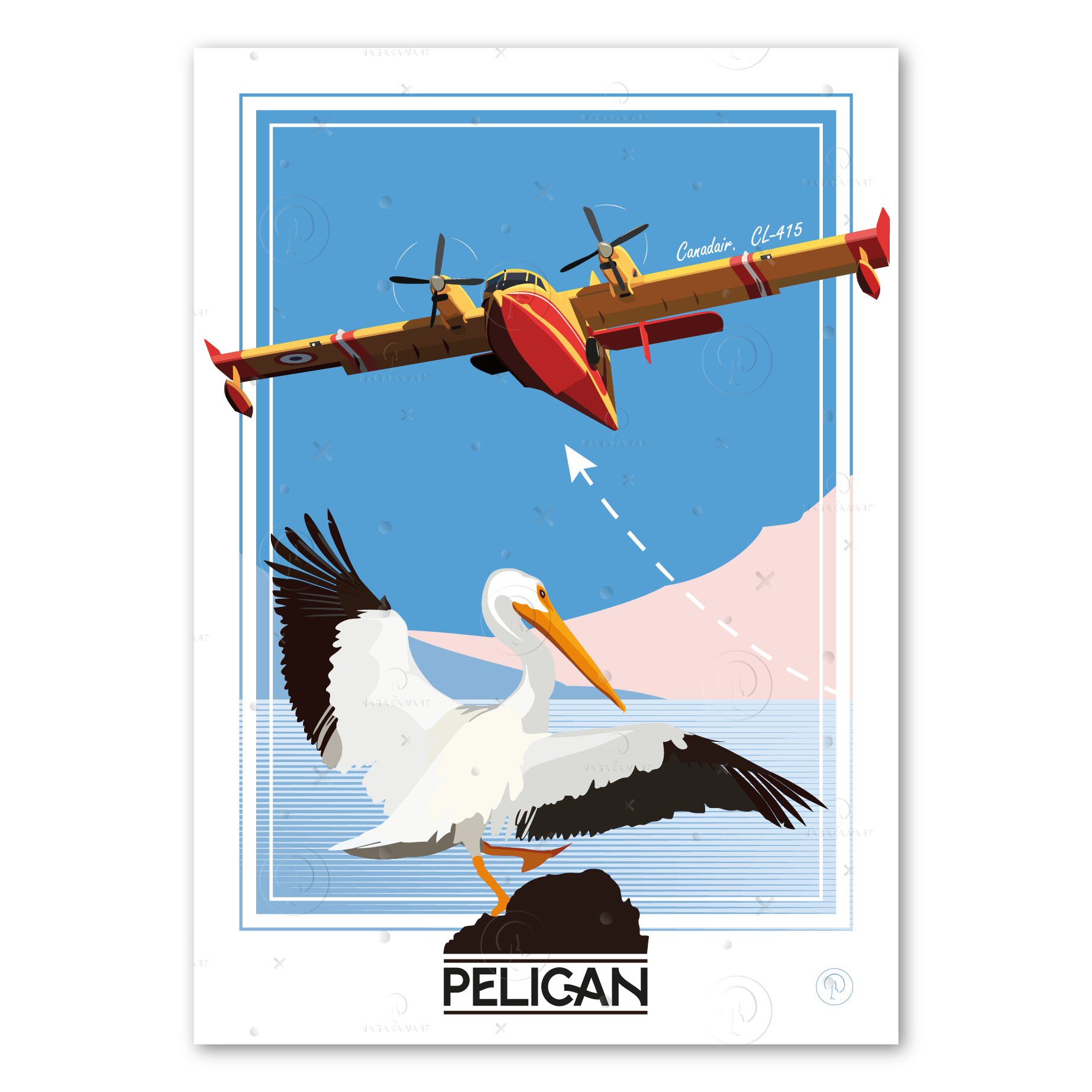 Poster Canadair Pelican
