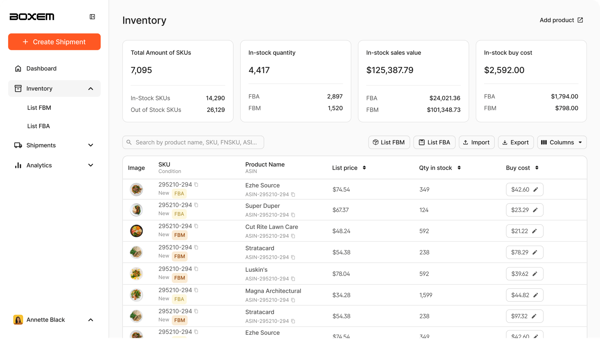 Amazon FBA Shipment Software | Boxem