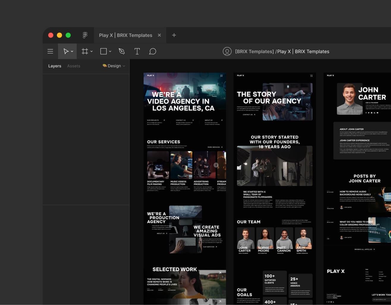Figma File Included - Play X Webflow Template