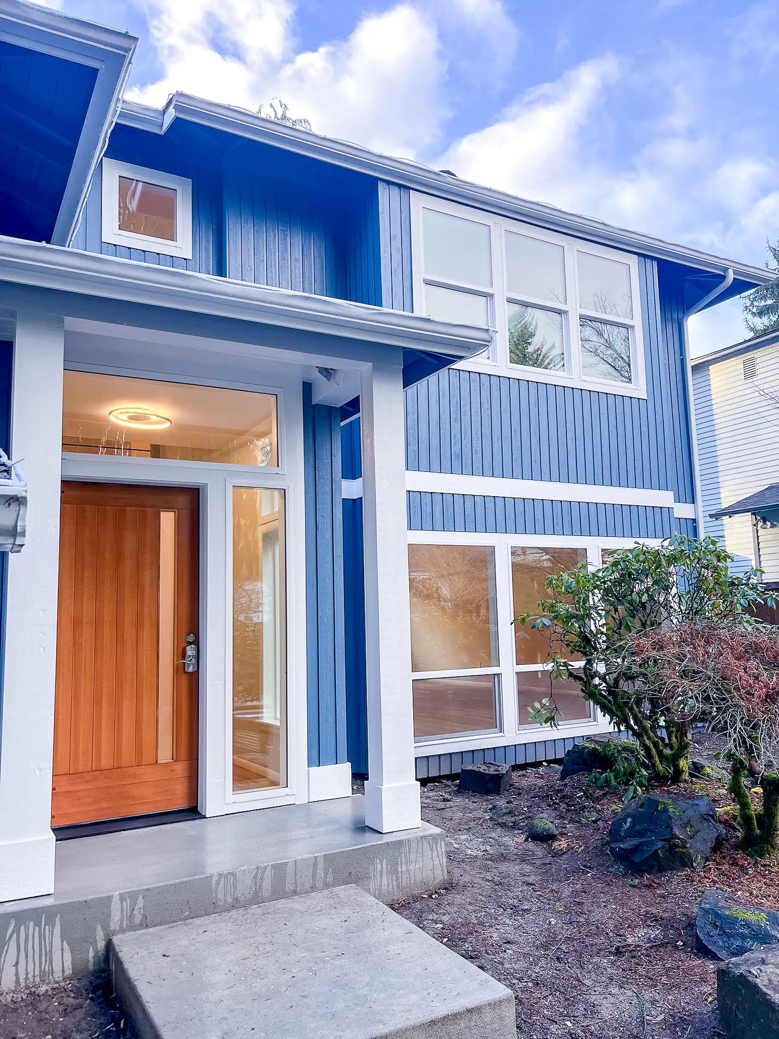 A photo of the exterior of a remodel by Thornberg Construction.