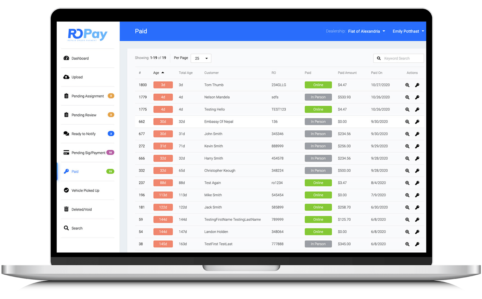 ROpay Paid Page Phase 1