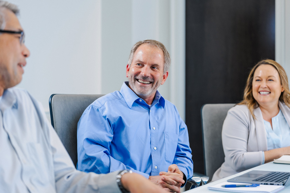 kamin leadership team collaborating in macon georgia global headquarters
