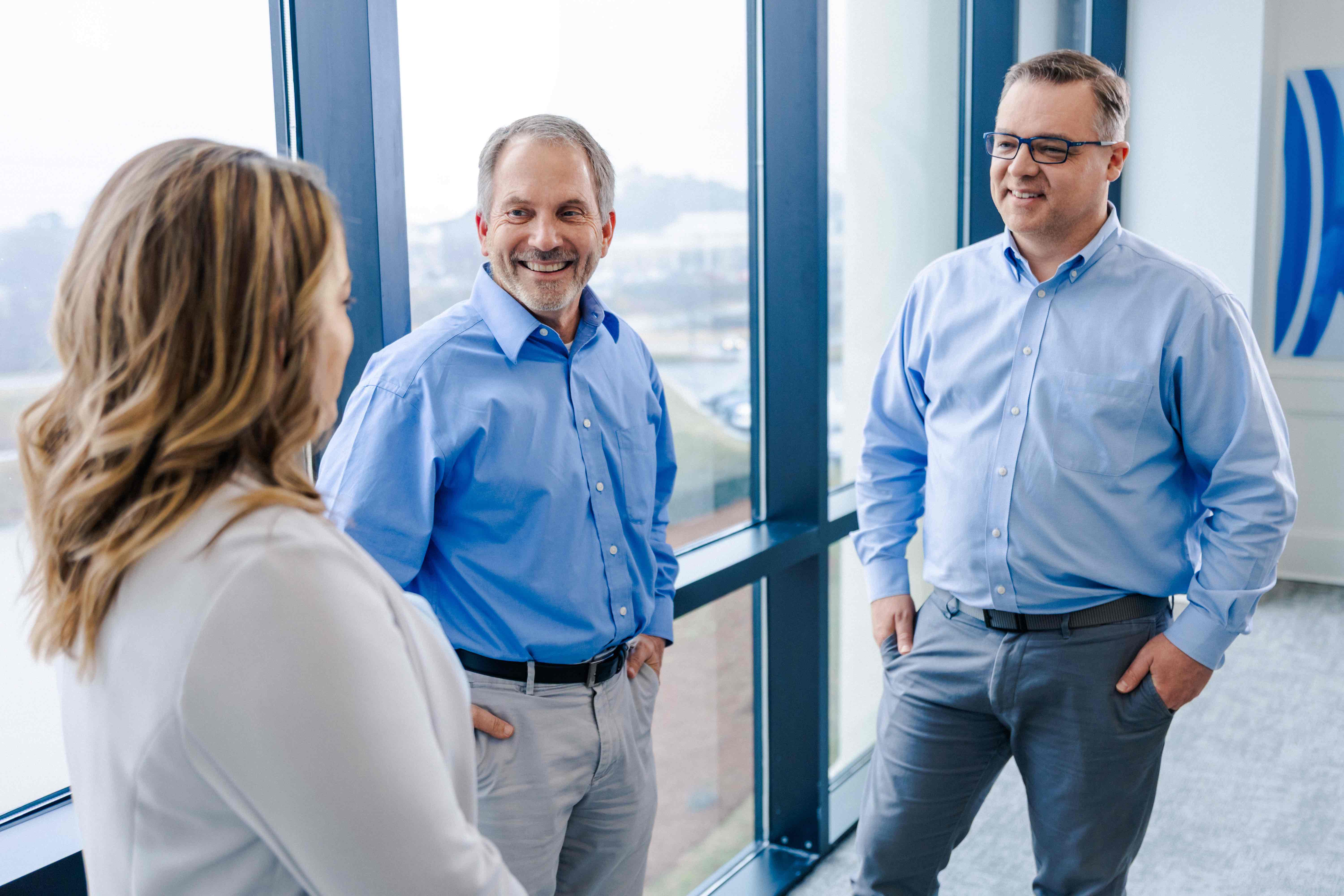 kamin innovation team meeting with a client