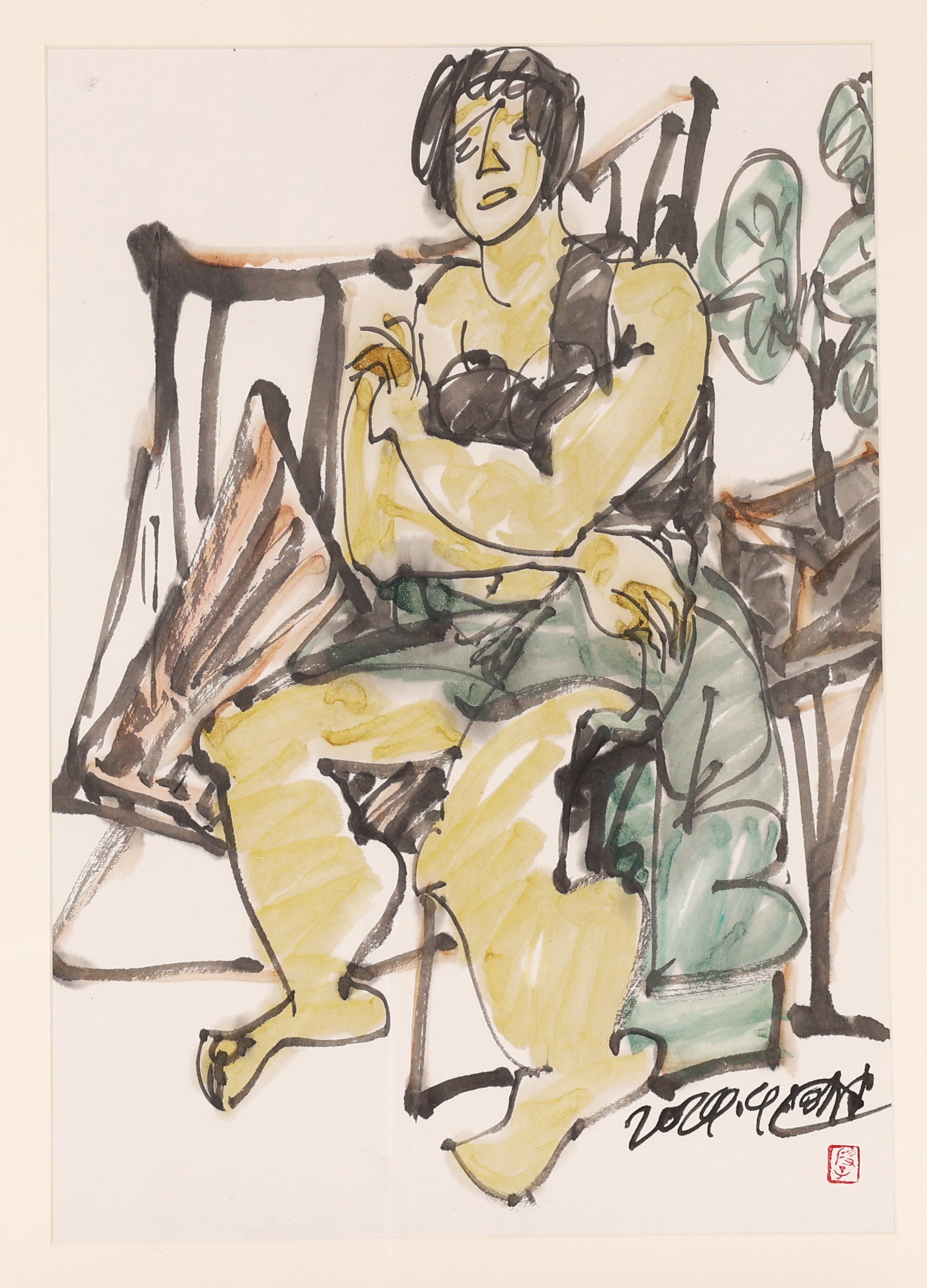 Seated Woman_ Sold at Affordable Art Fair