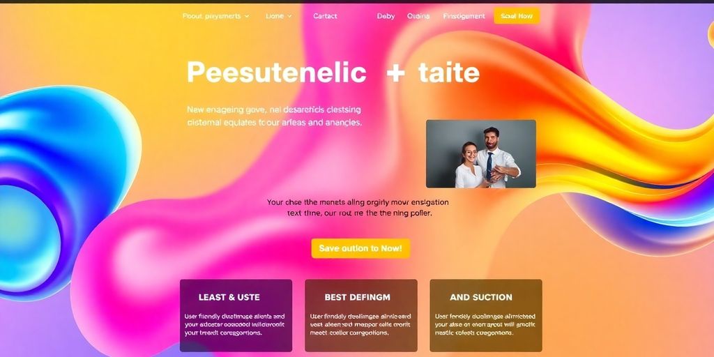 Ansprechendes Bild einer konvertierenden Landingpage