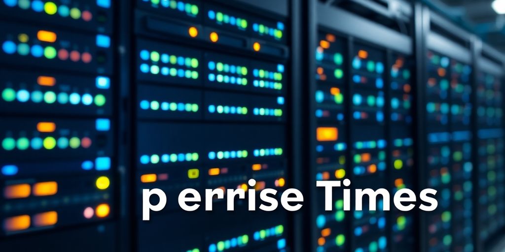 Nahaufnahme eines Serverraums mit leuchtenden LEDs.