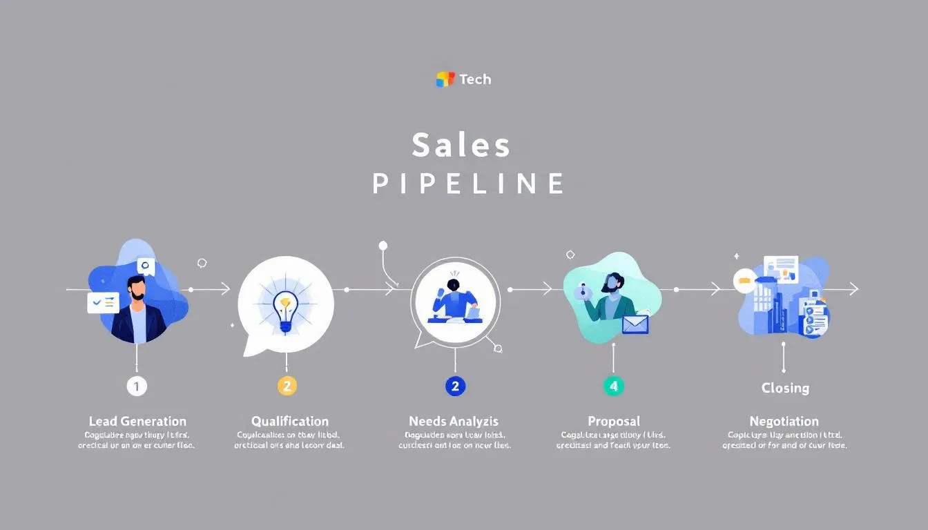 A sales team discussing the importance of a well-managed sales pipeline.