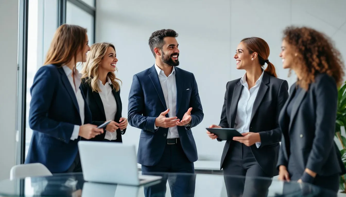 A group of real estate agents engaging on LinkedIn.