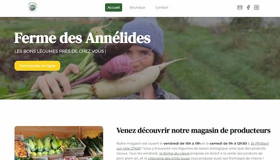 SIte internet Kuupanda exemple