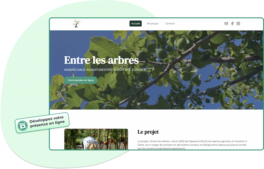 Site internet ecommerce pour agriculteurs - Kuupanda