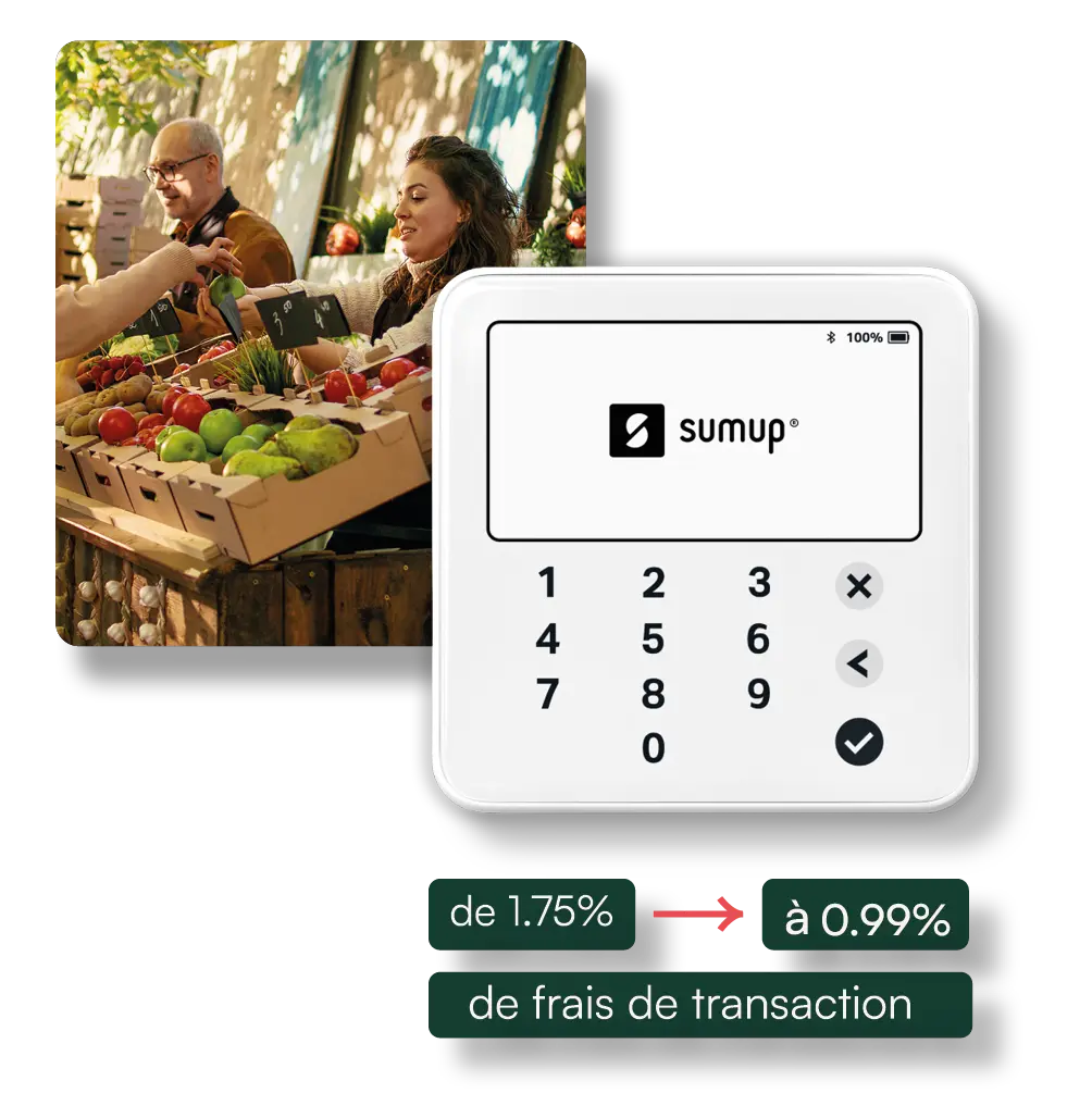 TPE agricole - encaissez partout avec Sumup et Kuupanda