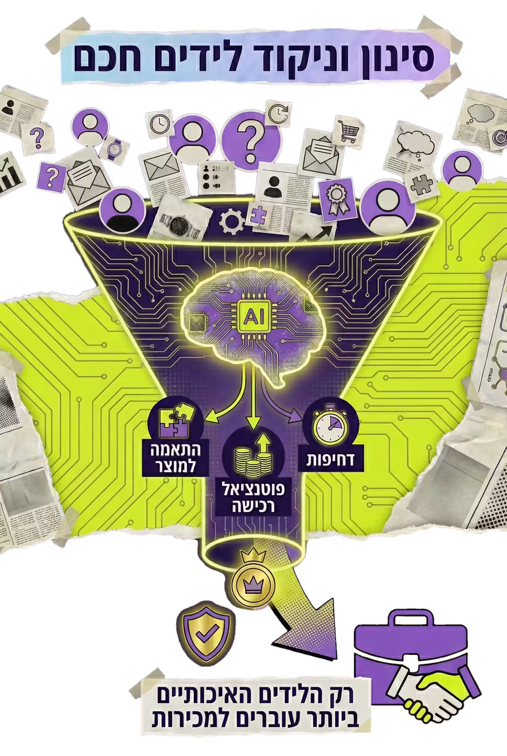 ניקוד וסינון לידים חכמים