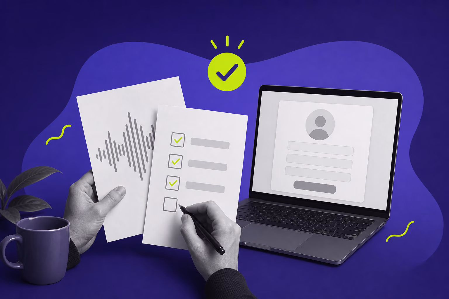 קולאז׳ של בדיקת שיחות, משימות ומידע במערכת CRM
