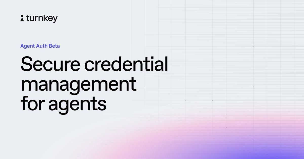 turnkey.com — Composable infrastructure for non-custodially managing agent credentials and secrets in…