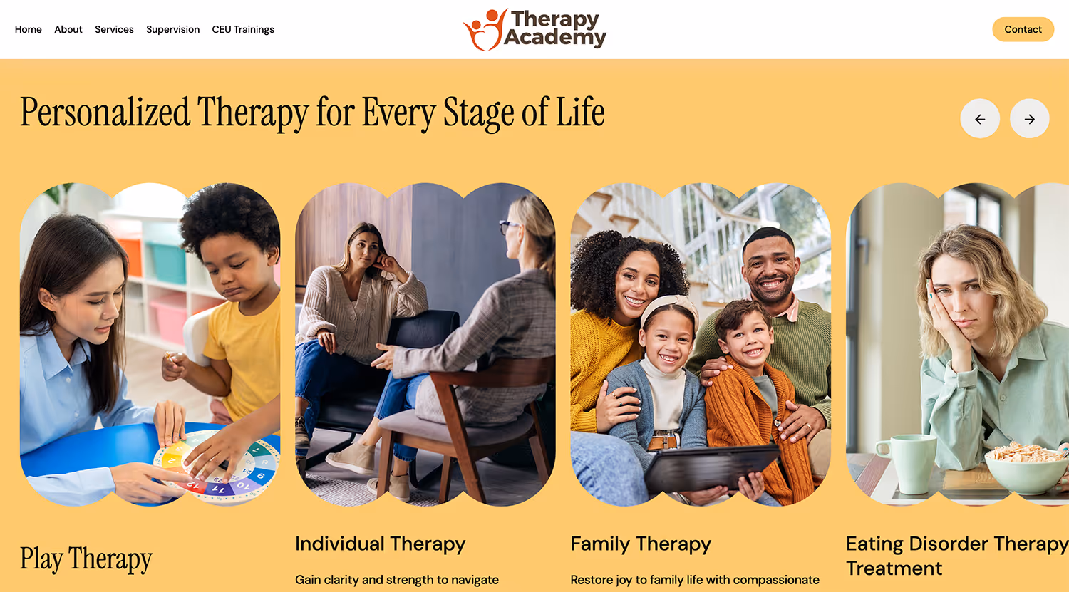Therapy Academy Web Redesign: From Outdated to High-Performance Site