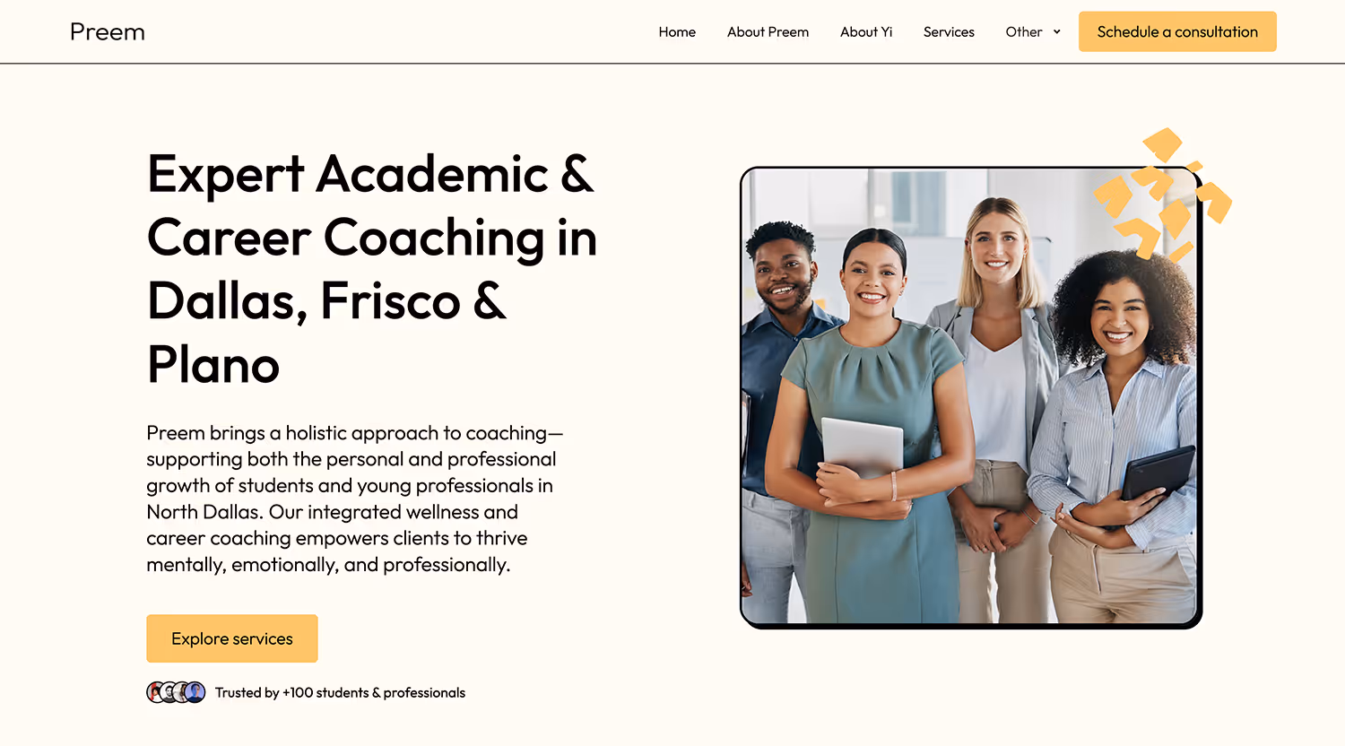 Preem Coaching Website Launch Case Study | Dallas Web Design