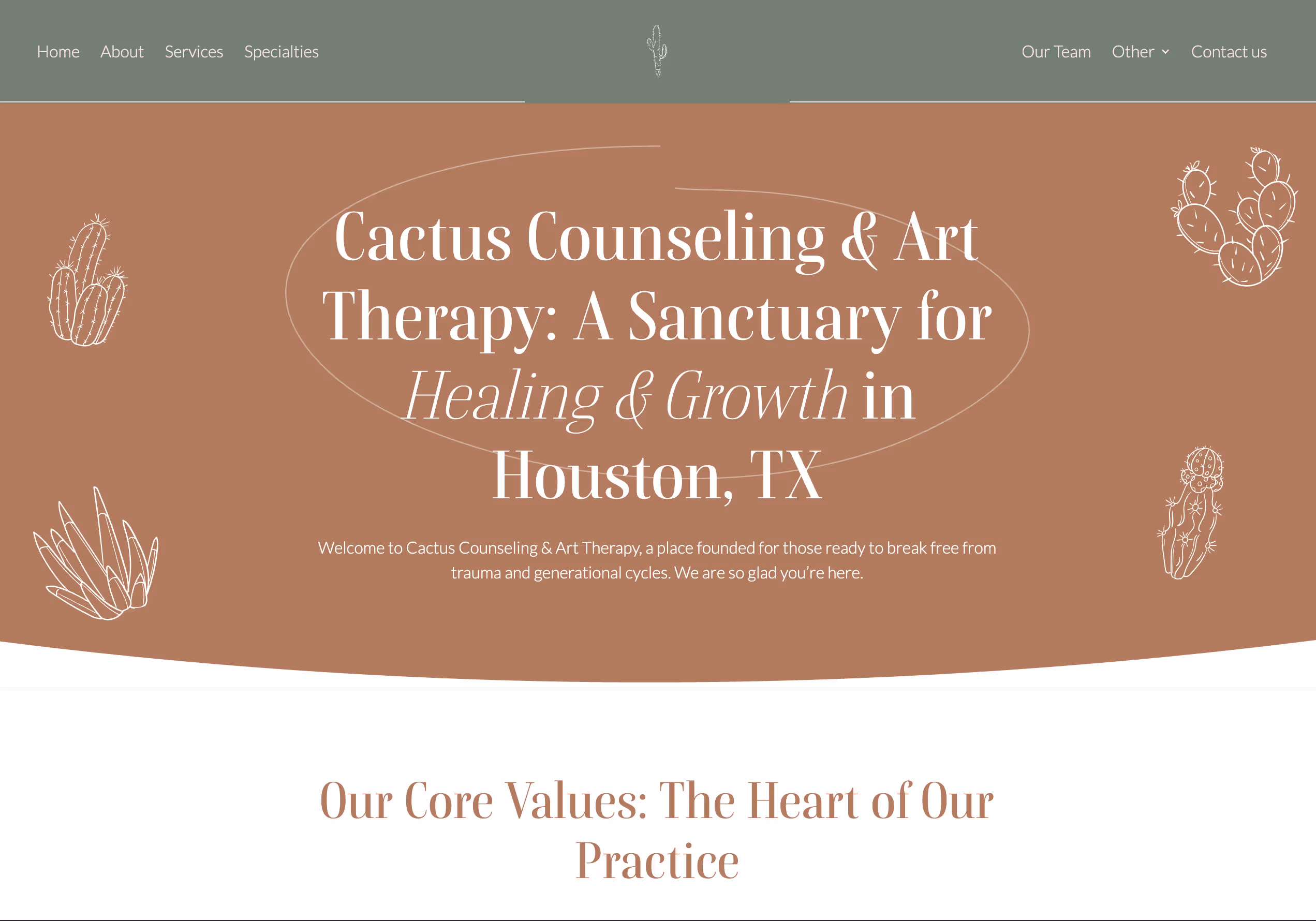 Houston Art Therapy SEO: 50% Click Increase