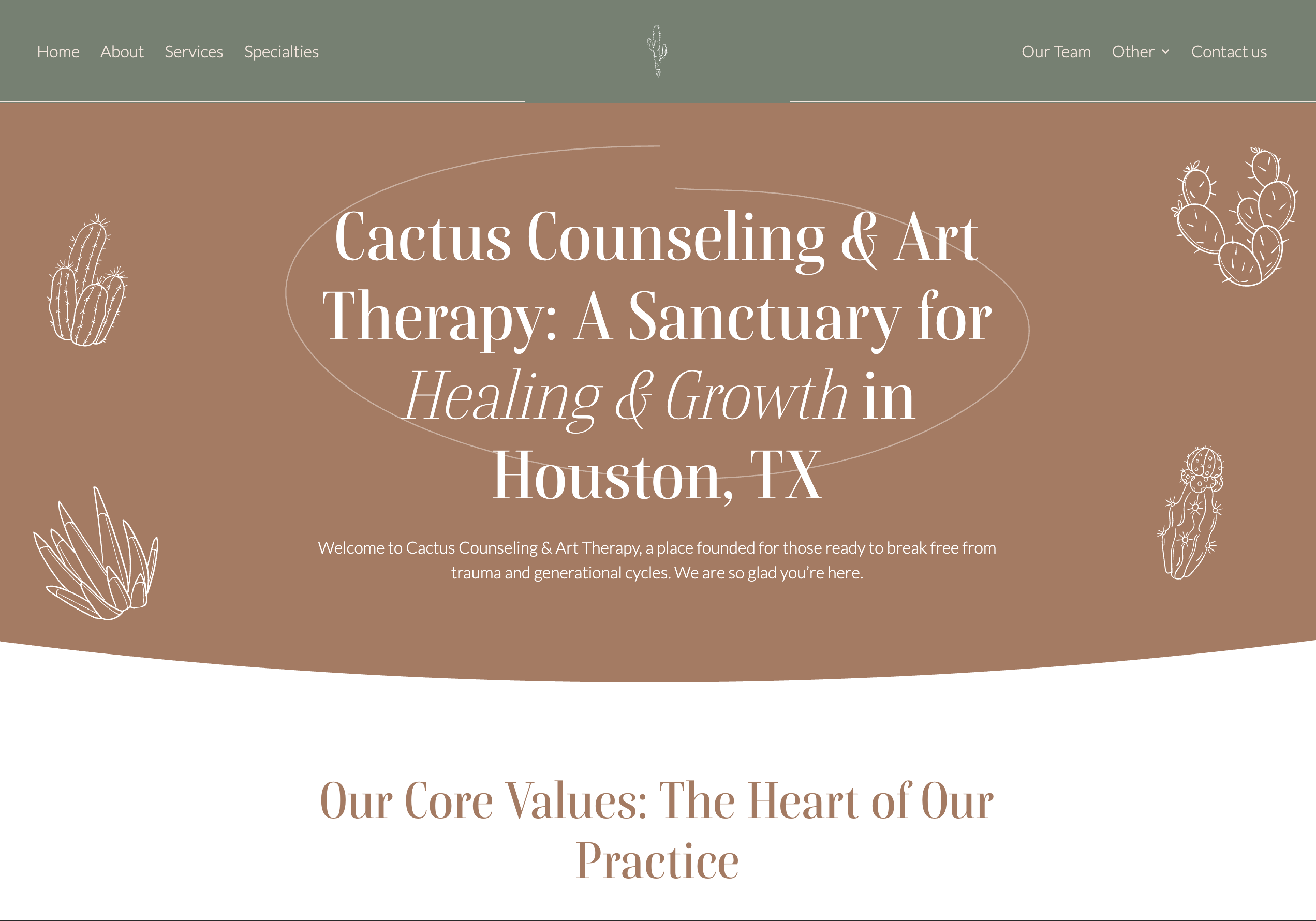 Houston Art Therapy SEO: 50% Click Increase