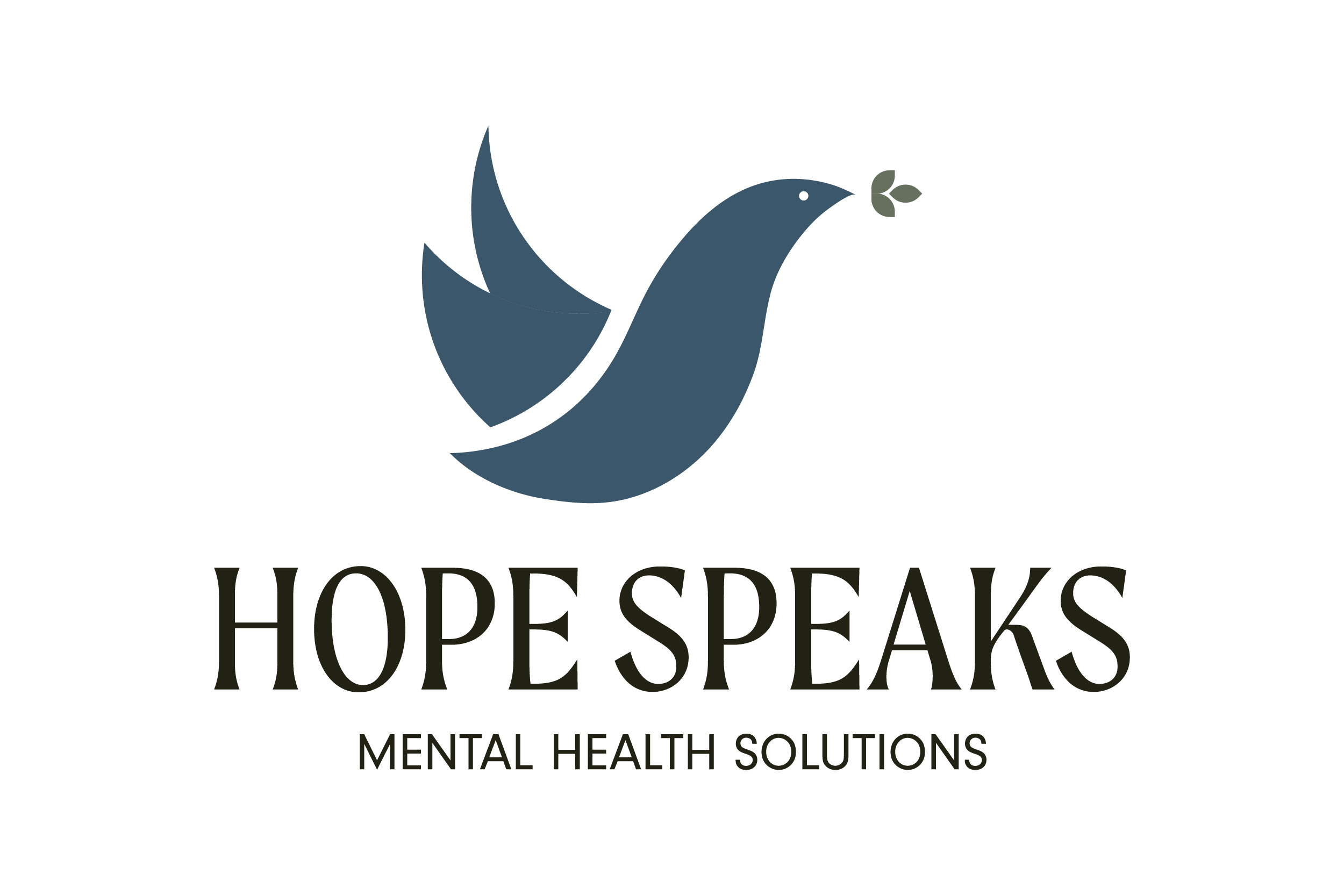 Modern Dove Logo Design for Hope Speaks Mental Health