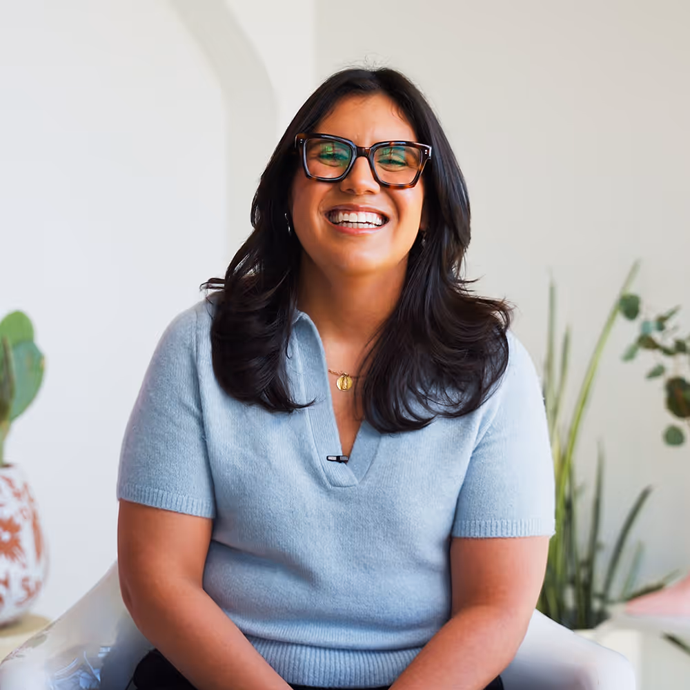 Clinical video marketing services for therapists: A bright, professional portrait of Diana Beltran, LCSW-S, produced by Helm Business & Marketing Solutions to help private practices grow through video content.