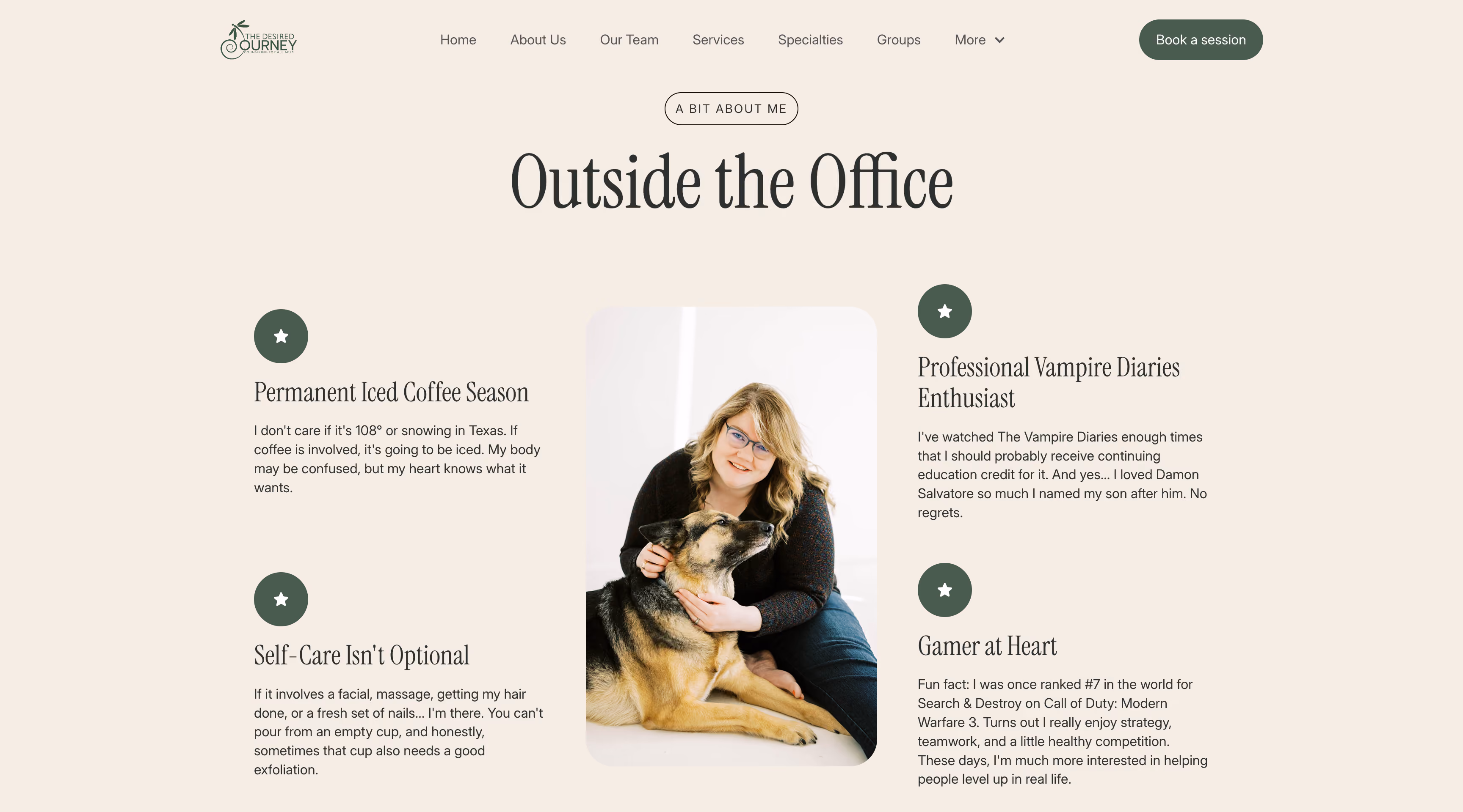 The Desired Journey Counseling | Website Redesign | McKinney, TX
