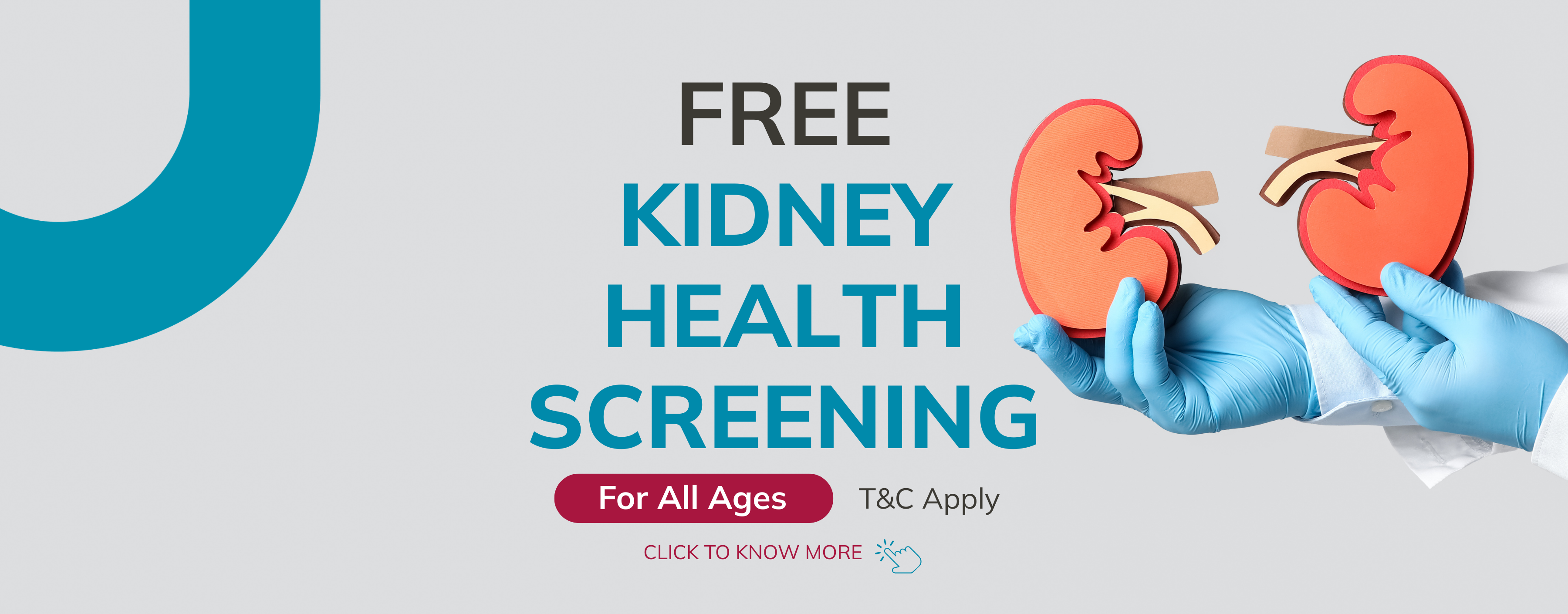 free kidney health screening for all ages.