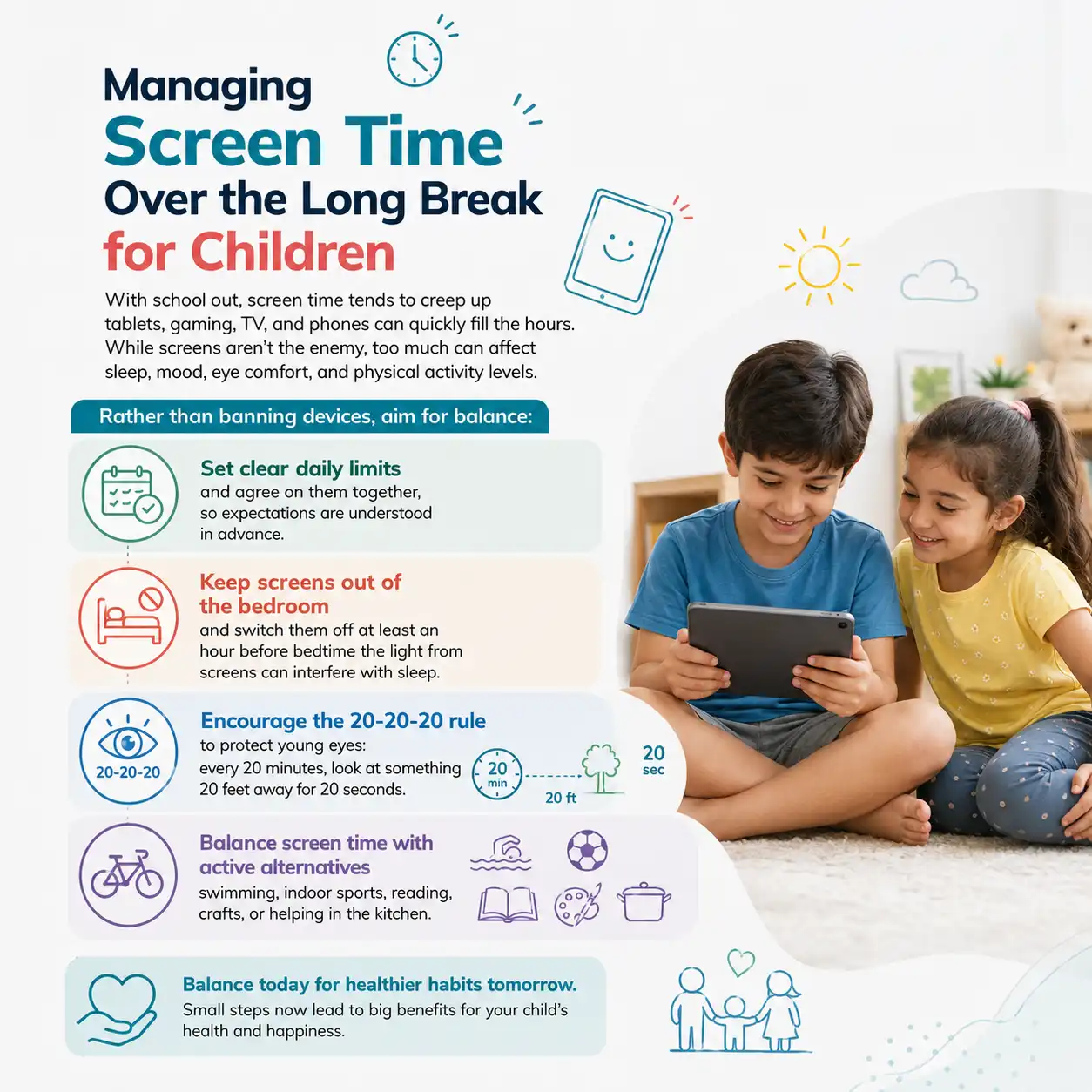 Managing Screen Time Over the Long Break