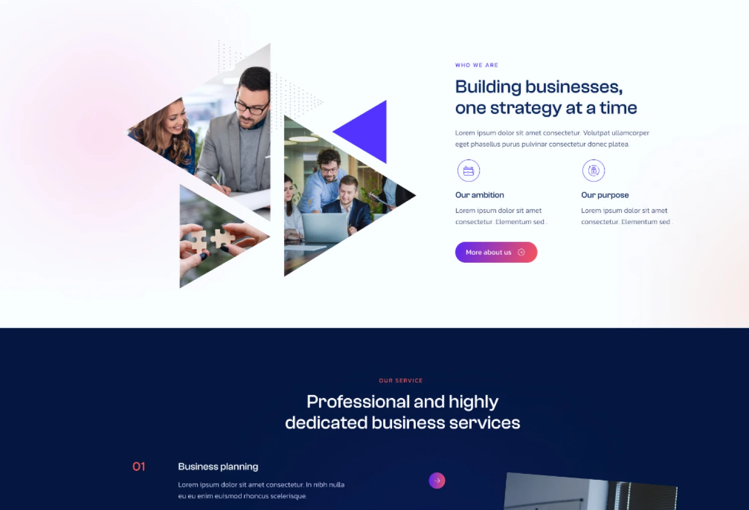 service page image