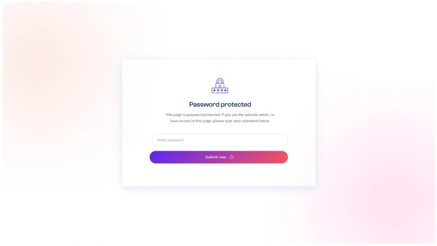 password protected