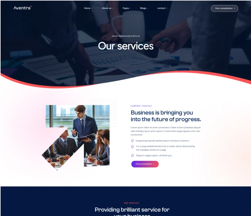 service page two