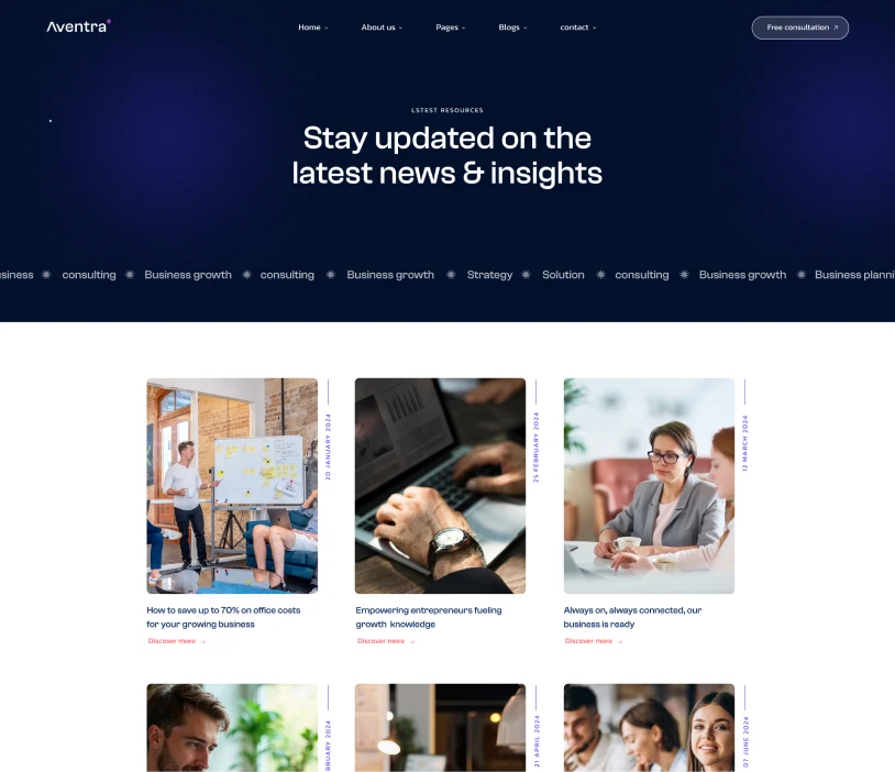 blog page