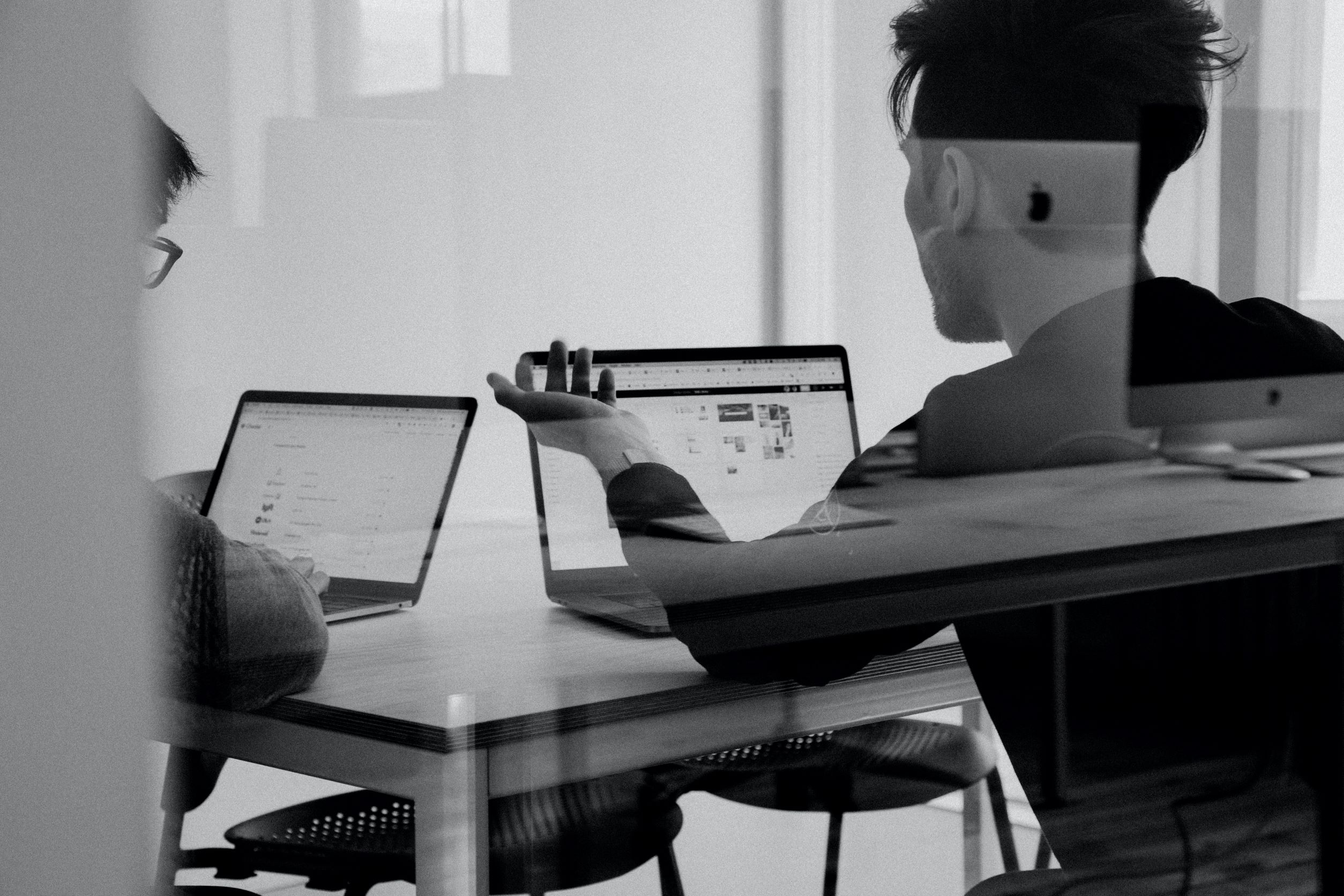 picture of someone working on laptop 