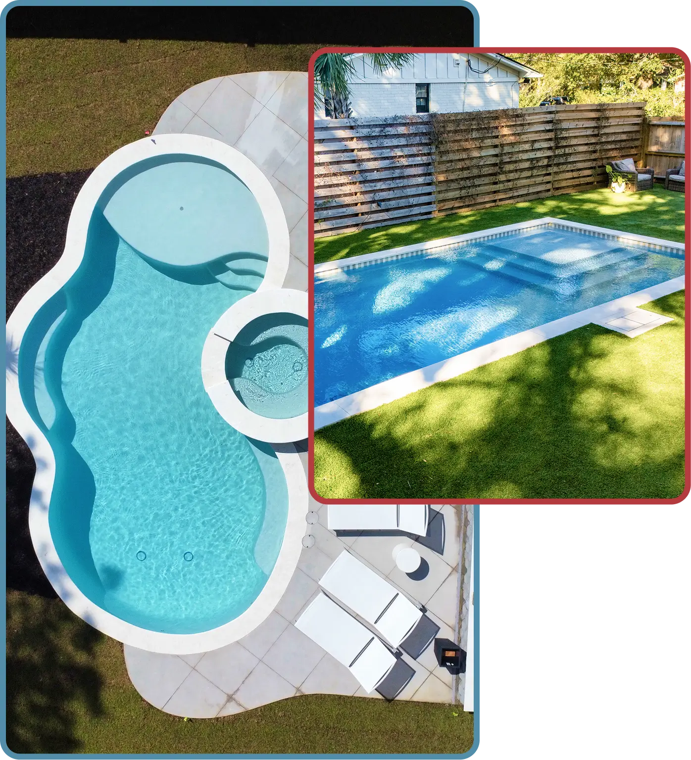 Custom gunite pool showcasing elegant design and craftsmanship by Charleston Pools