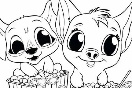 Stitch Coloring Pages