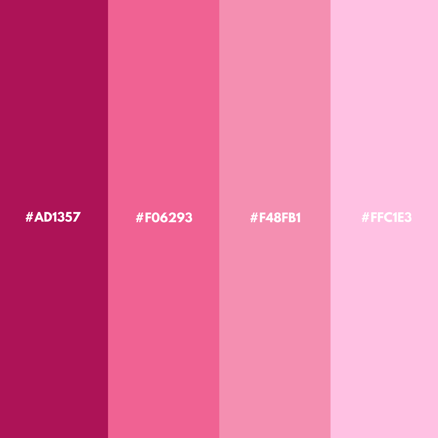 60 Pink Color Palette: Best Color Combinations with Codes - Eggradients.com