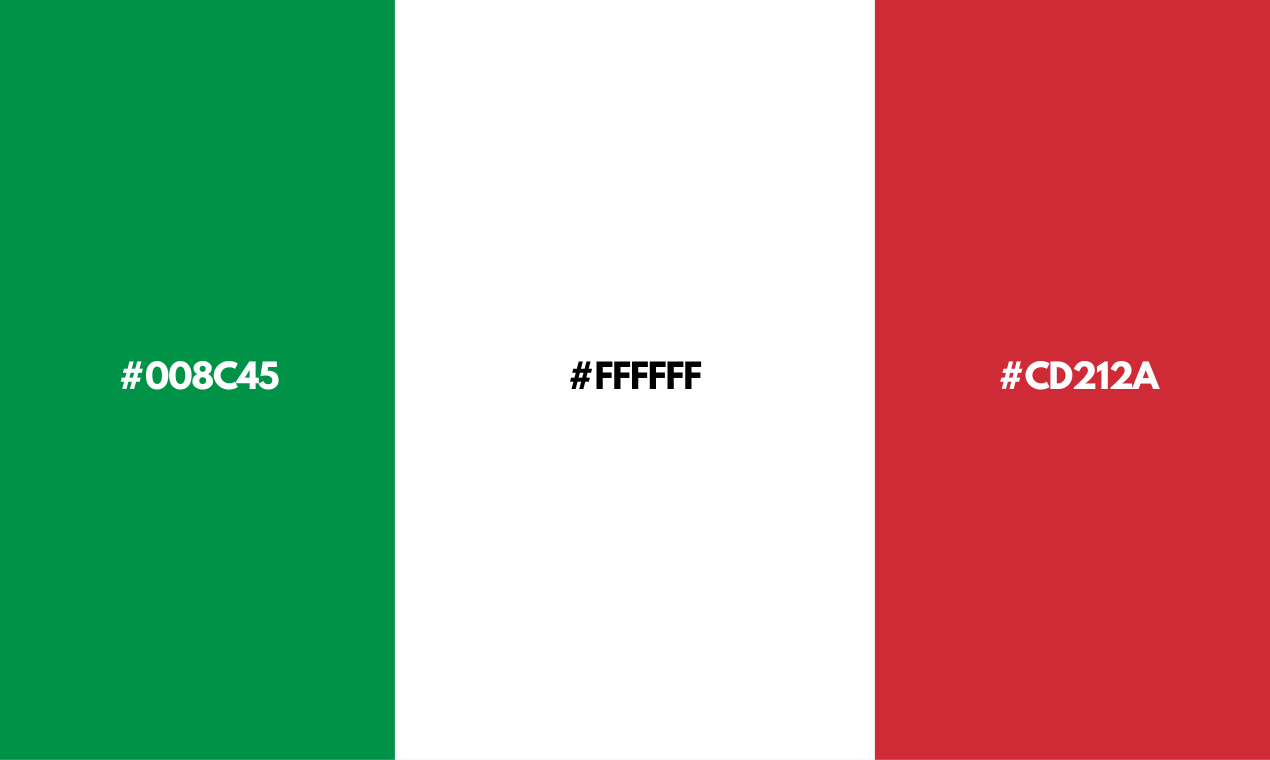 italin flag colors