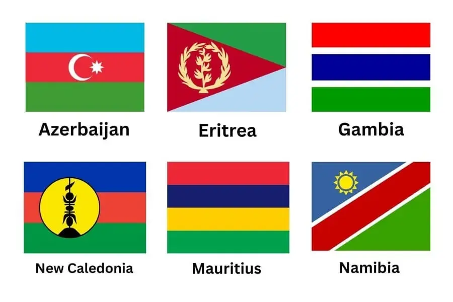 Red Blue Green Flag