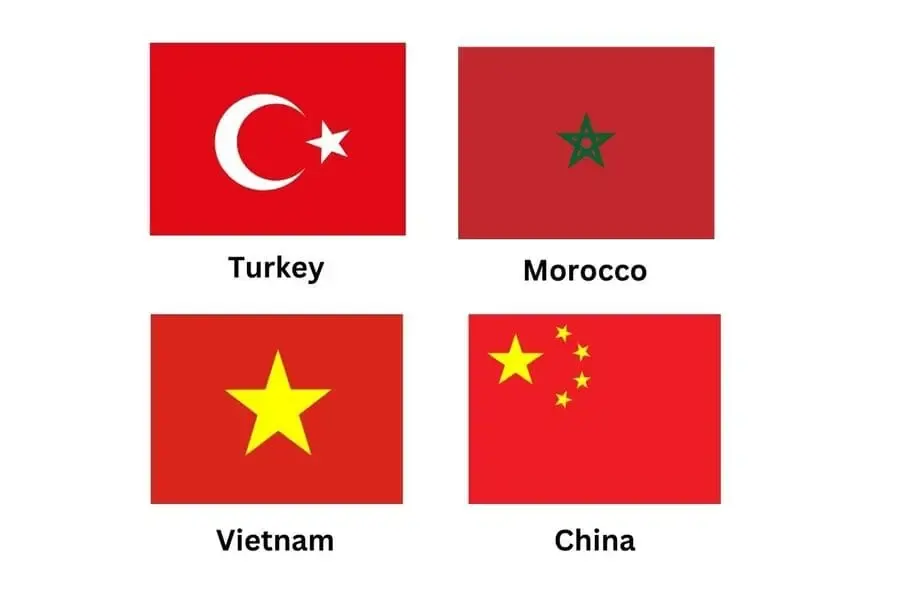 Red Flag With Star