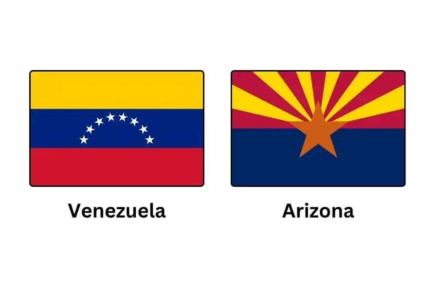 Yellow Blue Red Flag With Stars
