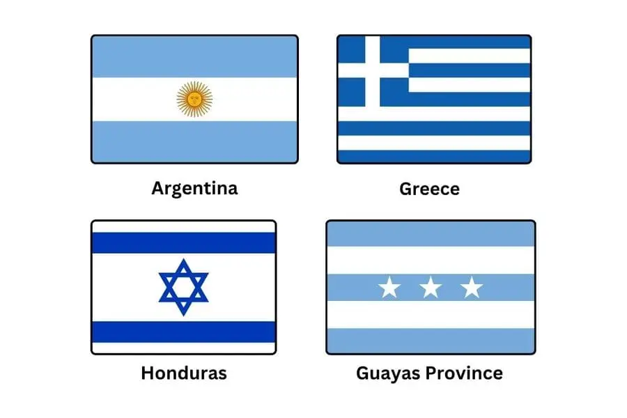 Blue White Blue Flag