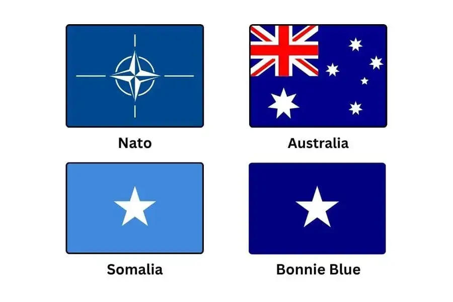 Blue Flag With White Star